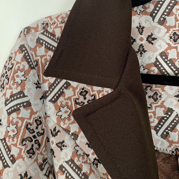 Vintage Tapestry Geometric Jacket Size Large - Picture 10 of 13